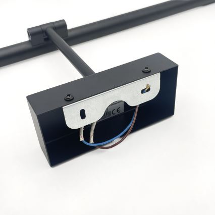 LED vonios veidrodžio apšvietimas MIRROR LED/8W/230V 4000K IP44 60 cm juodas