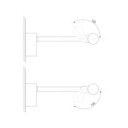 LED vonios veidrodžio apšvietimas MIRROR LED/8W/230V 4000K IP44 60 cm juodas