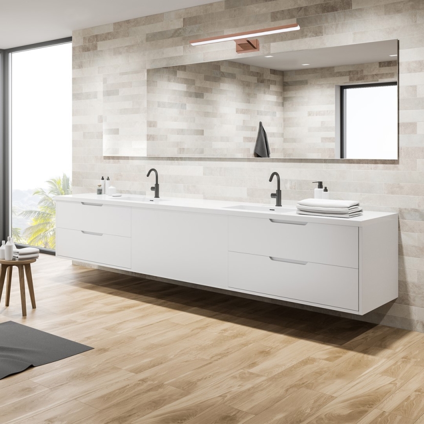 LED vonios veidrodžio apšvietimas SHINE LED/13,8W/230V 60 cm IP44 rožinio aukso spalvos