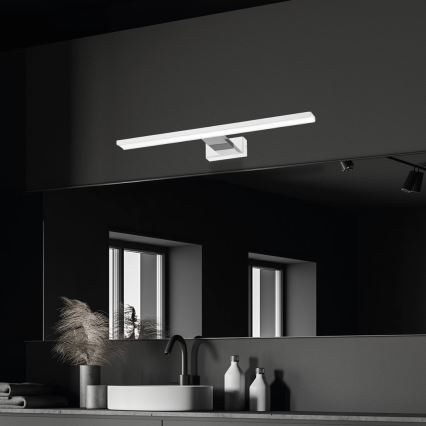 LED vonios veidrodžio apšvietimas SHINE LED/13,8W/230V IP44 balta/blizgus chromas