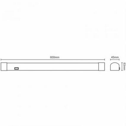 LED vonios veidrodžio šviestuvas LED/15W/230V 4000K IP44