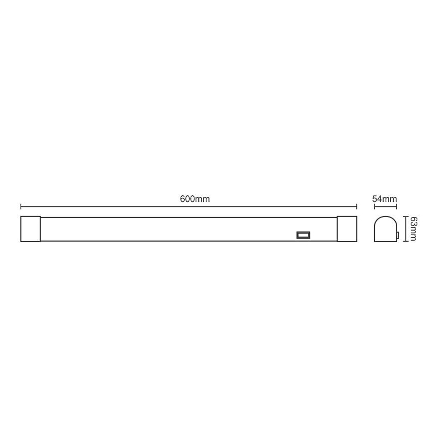 LED vonios veidrodžio šviestuvas LED/15W/230V 4000K IP44