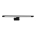 LED vonios veidrodžio šviestuvas SHINE, 12 W, 230 V, 60 cm, IP44, juodas