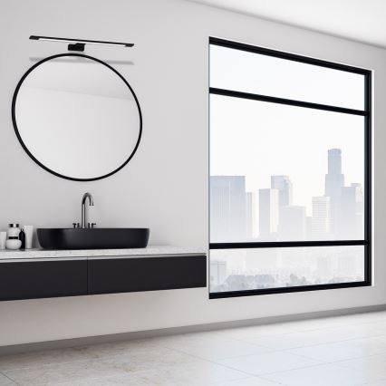 LED vonios veidrodžio šviestuvas SHINE, 12 W, 230 V, 60 cm, IP44, juodas
