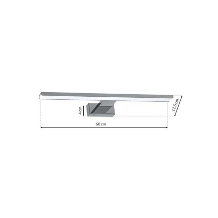 LED vonios veidrodžio šviestuvas SHINE 1xLED/13,8W/230V IP44