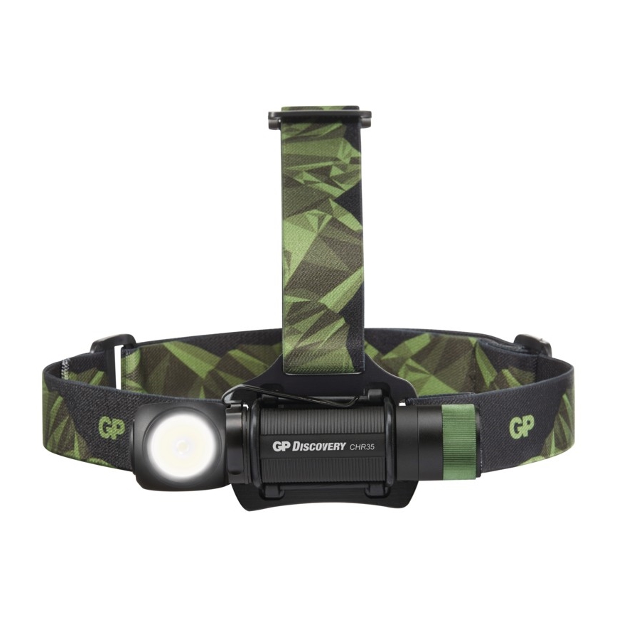 LED žibintas ant galvos GP DISCOVERY CHR35 LED / 3,7V / 2600mAh