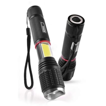 LED žibintuvėlis 2in1 COB LED/3xAAA