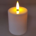 LED Žvakė LED/2xAA šilta balta 9 cm balta