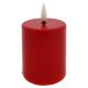 LED Žvakė LED/2xAA šilta balta 9 cm raudona