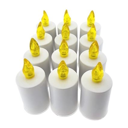LED Žvakė LED/2xAA šiltai balta 10,8 cm balta