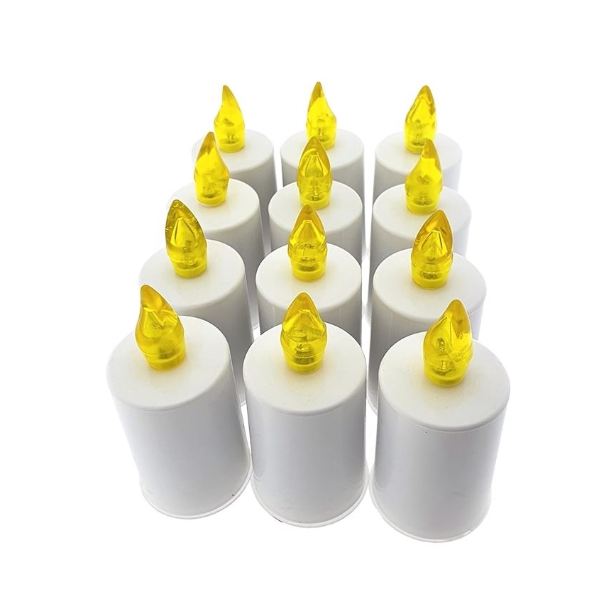 LED Žvakė LED/2xAA šiltai balta 10,8 cm balta