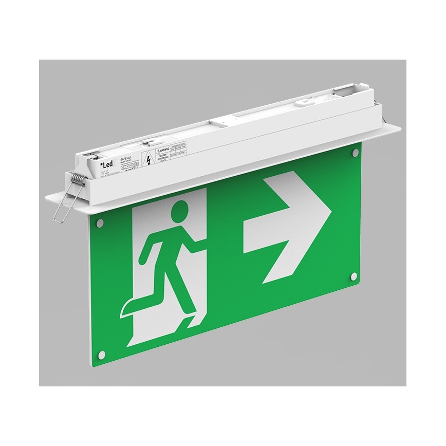 LED2 – LED Avarinė lemputė SAFE ALL LED/2W/3,6V 6000K IP40