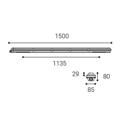 LED2 - LED Didelio našumo šviestuvas DUSTER LED/52W/230V IP66