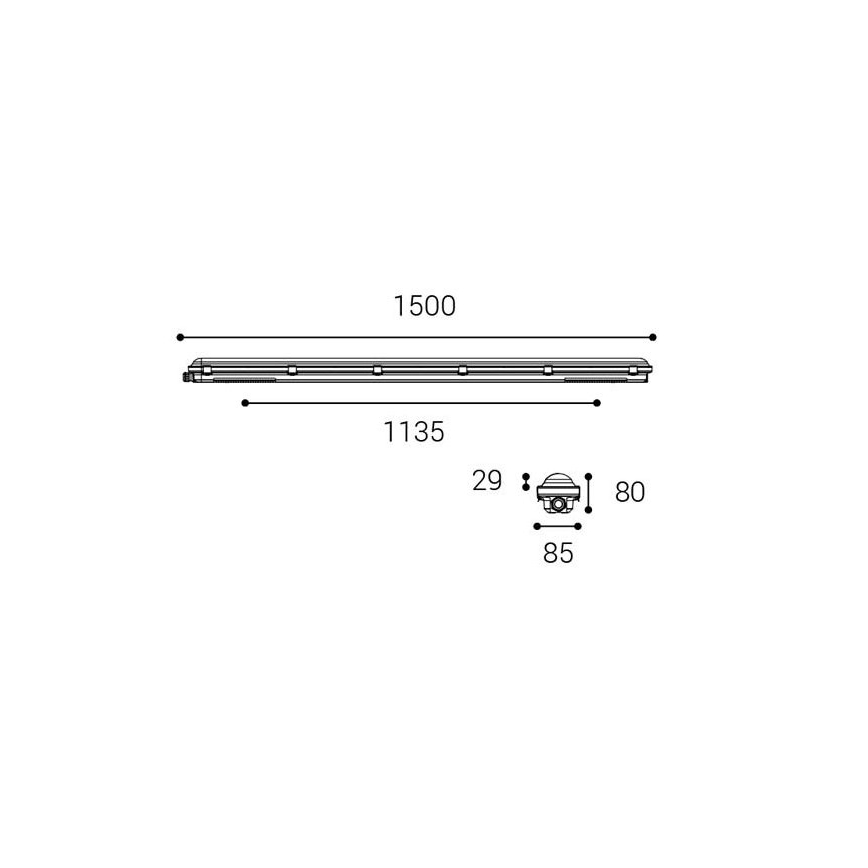 LED2 - LED Didelio našumo šviestuvas DUSTER LED/52W/230V IP66