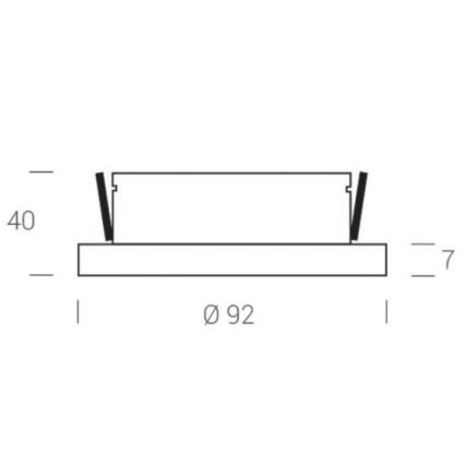 LED2 - LED Įleidžiamas akcentinis šviestuvas STATIC LED/7W/230V IP44