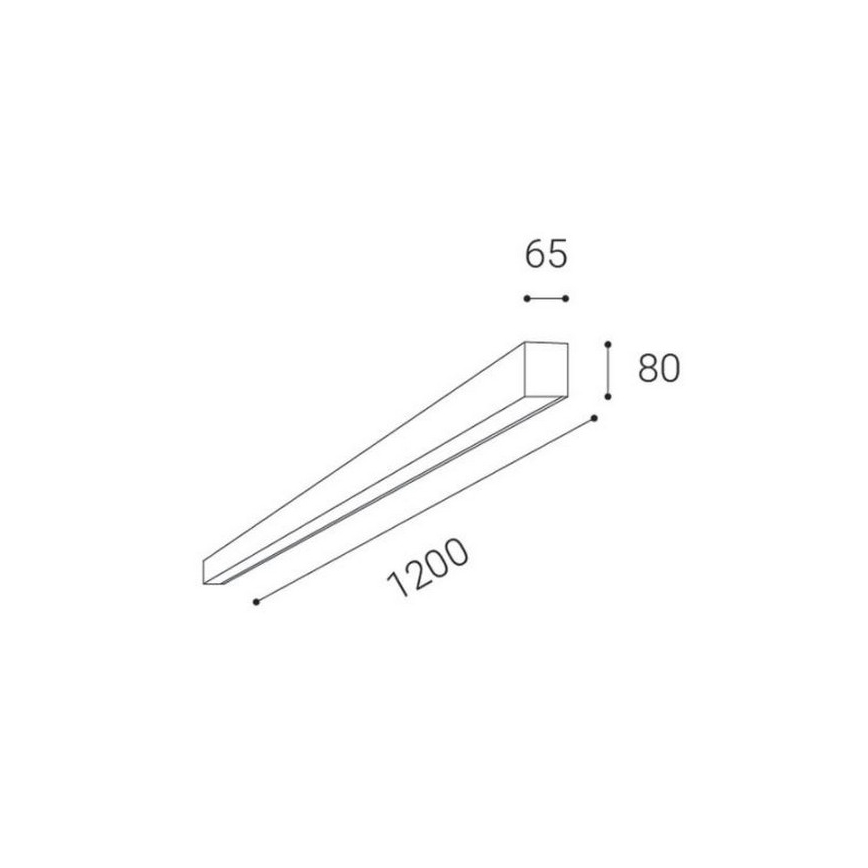LED2 - LED Įleidžiamas lubų šviestuvas LINO LED/30W/230V 3000/3500/4000 baltas