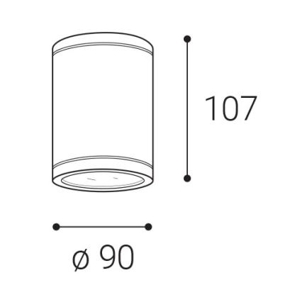 LED2-LED Lauko akcentinis šviestuvas TUBO LED/10W/230V IP65 3000K/4000K/5700K juodas