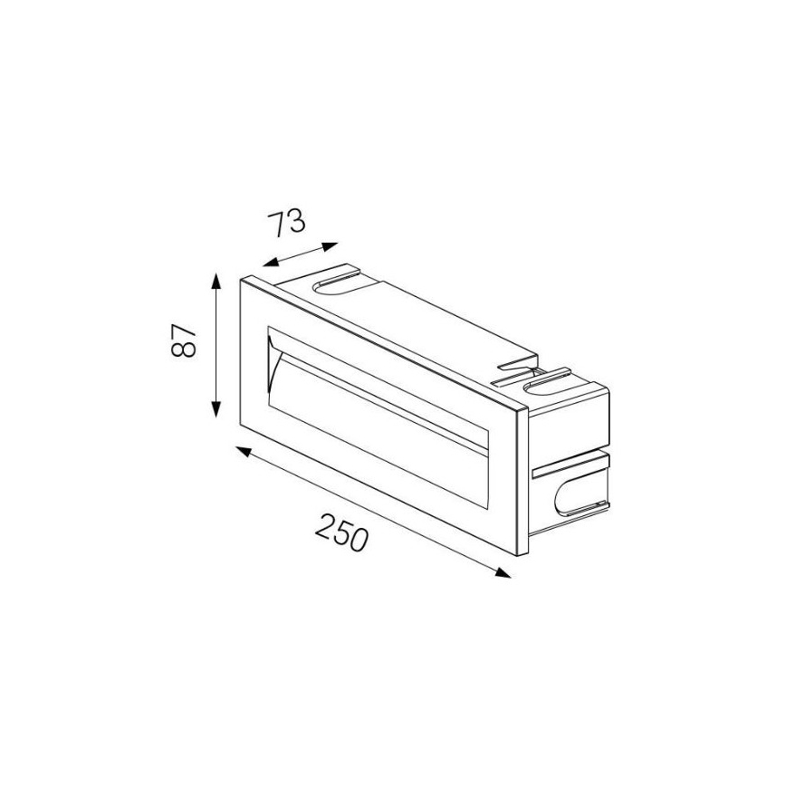 LED2 - LED Lauko įleidžiamas šviestuvas STEP IN LED/8,5W/230V IP65