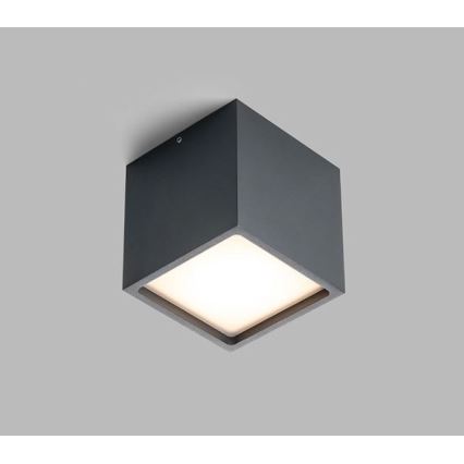 LED2 - LED Lauko lubinis šviestuvas CUBE LED/12W/230V antracitas IP54