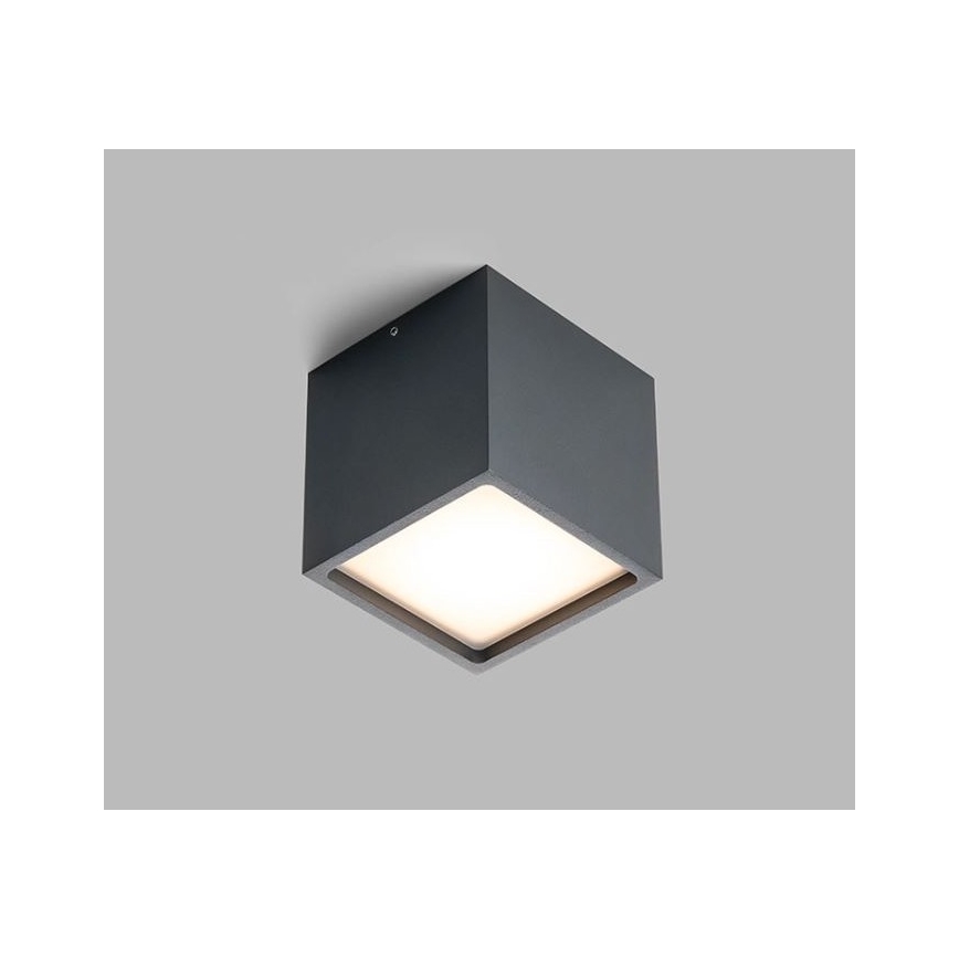 LED2 - LED Lauko lubinis šviestuvas CUBE LED/12W/230V antracitas IP54