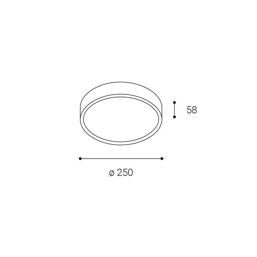 LED2 - LED Lauko lubinis šviestuvas MIRA LED/18W/230V IP65 baltas