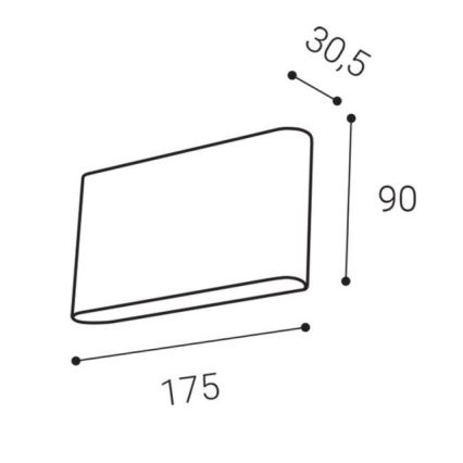 LED2 – LED Lauko sieninis šviestuvas FLAT 2xLED/3W/230V IP65 3000K/4000K/5700K baltas