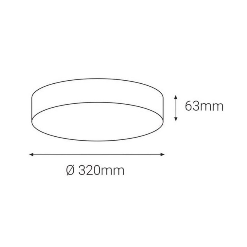 LED2 - LED Lauko lubinis šviestuvas su jutikliu DRUM LED/21W/230V IP65 3000K/4000K/6500K