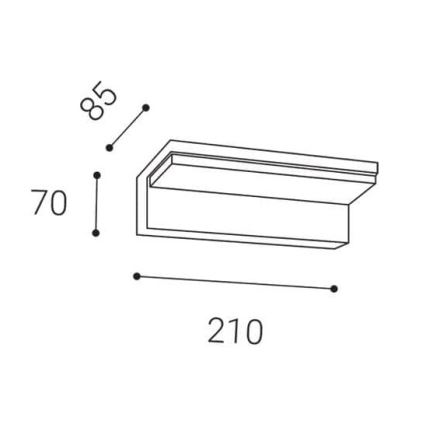 LED2 - LED Lauko šviestuvas su jutikliu HUGO LED/9W/230V IP54 3000K/4000K