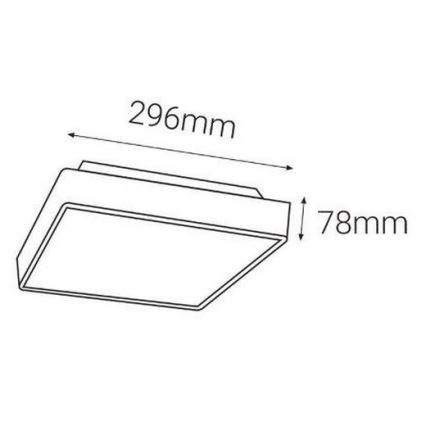 LED2 - LED Lauko šviestuvas su jutikliu SOLO  LED/16W/230V 3000/4000/6500K IP65