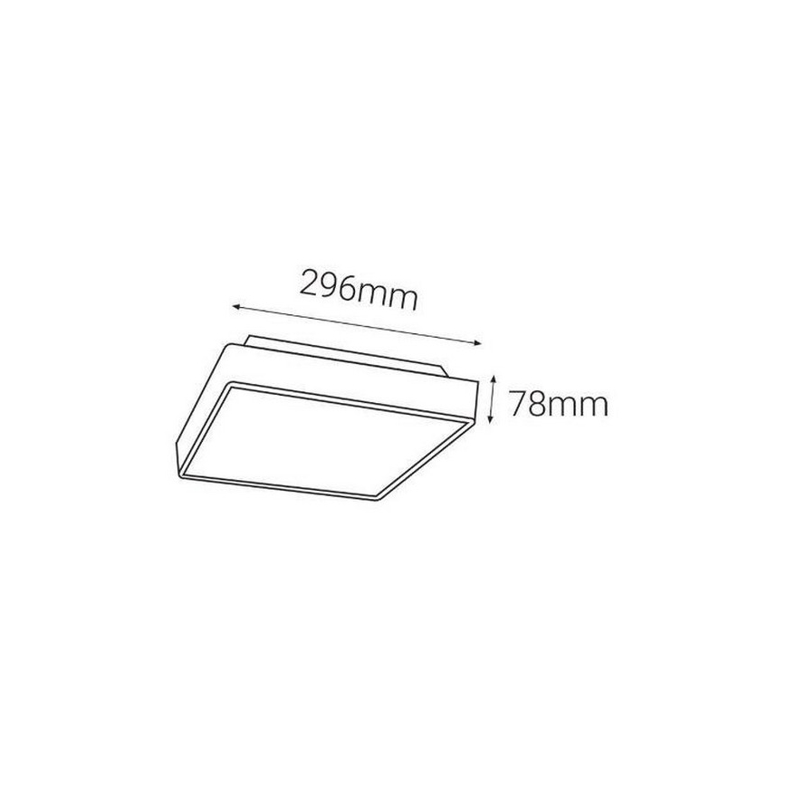 LED2 - LED Lauko šviestuvas su jutikliu SOLO  LED/16W/230V 3000/4000/6500K IP65