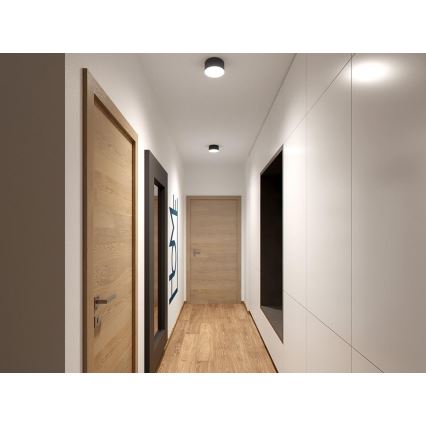 LED2 - LED Lubinis šviestuvas BUTTON LED/17W/230V antracitas