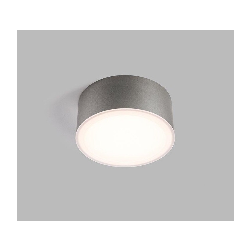 LED2 - LED Lubinis šviestuvas BUTTON LED/17W/230V sidabras