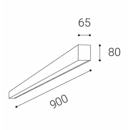 LED2 - LED lubinis šviestuvas LINO LED/24W/230V 3000K/3500K/4000K balta 90 cm