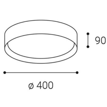 LED2 - LED Lubinis šviestuvas MILA LED/30W/230V 3000/4000K