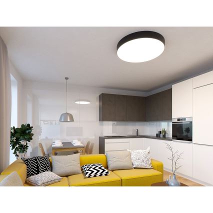 LED2 - LED Lubinis šviestuvas MONO LED/153W/230V 3000K d. 100 cm juodos spalvos