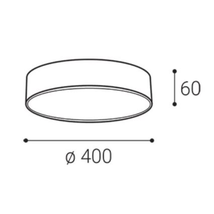 LED2 - LED lubinis šviestuvas MONO SLIM LED/30W/230V 3000/4000K Ø 40 cm balta