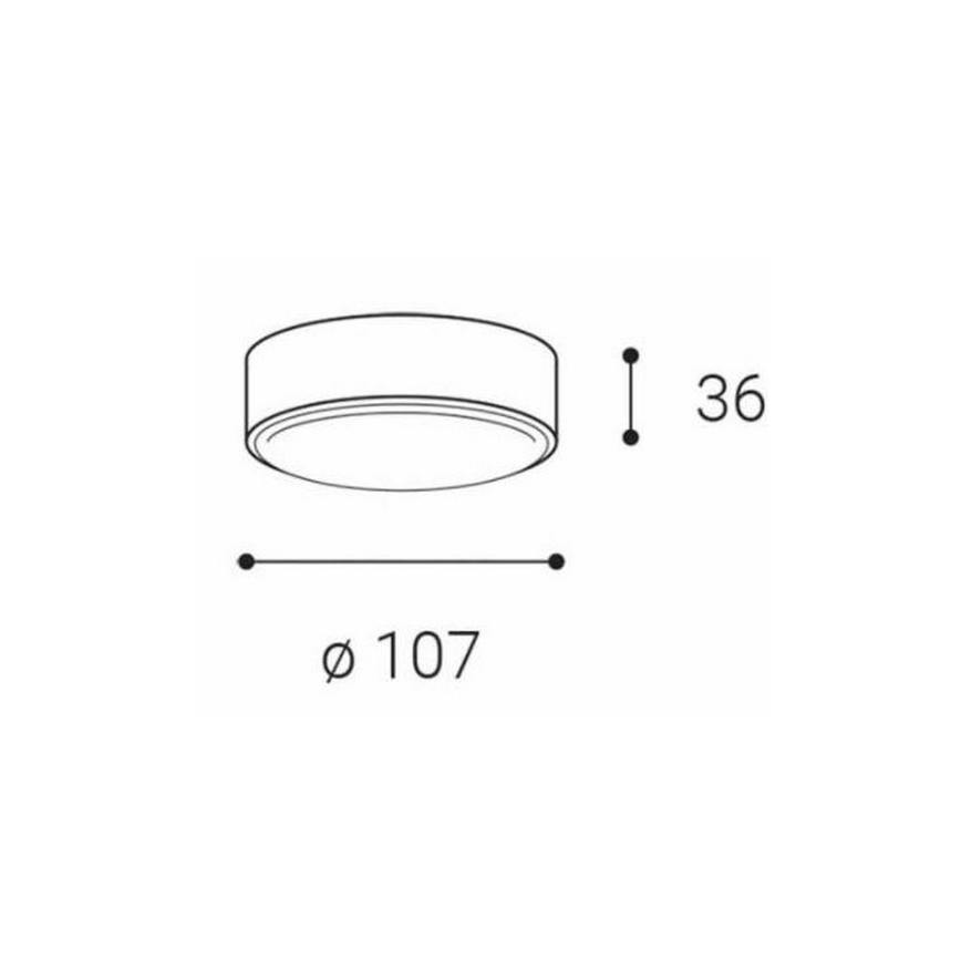 LED2 - LED Lubinis šviestuvas ROLO LED/6W/230V IP65 antracitas