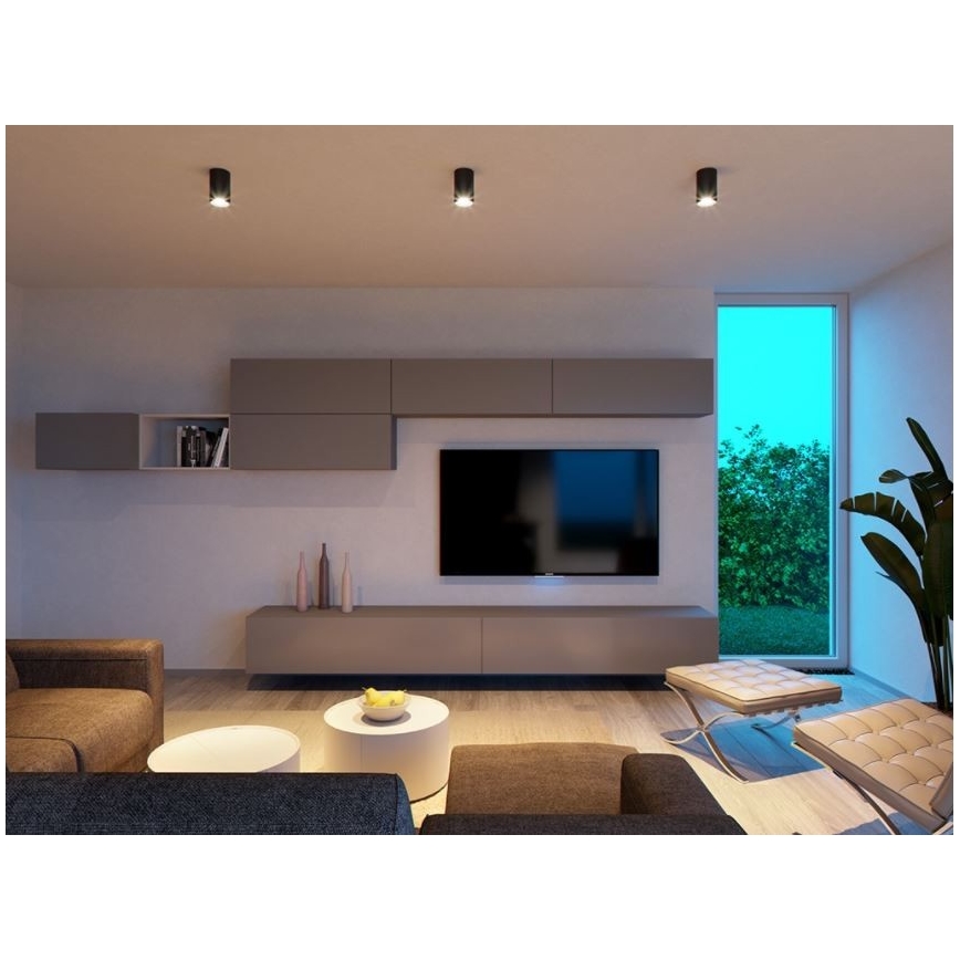 LED2 - LED Lubinis šviestuvas TUBUS LED/9W/230V juodas