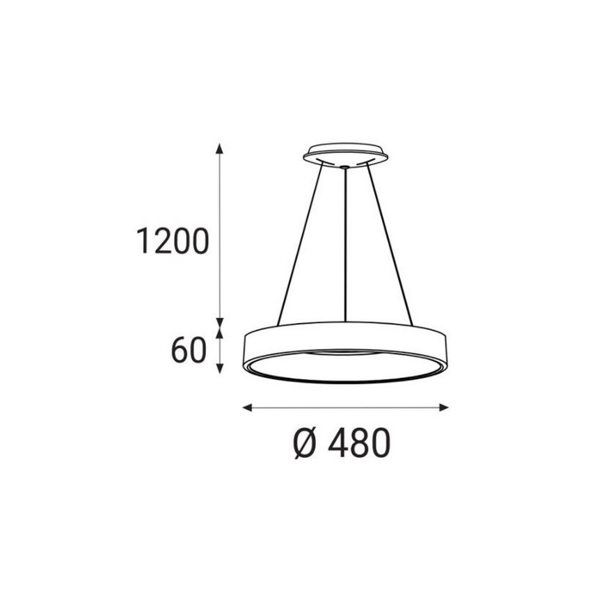 LED2 - LED Pakabinamas sietynas BELLA LED/40W/230V 3000/4000K baltas
