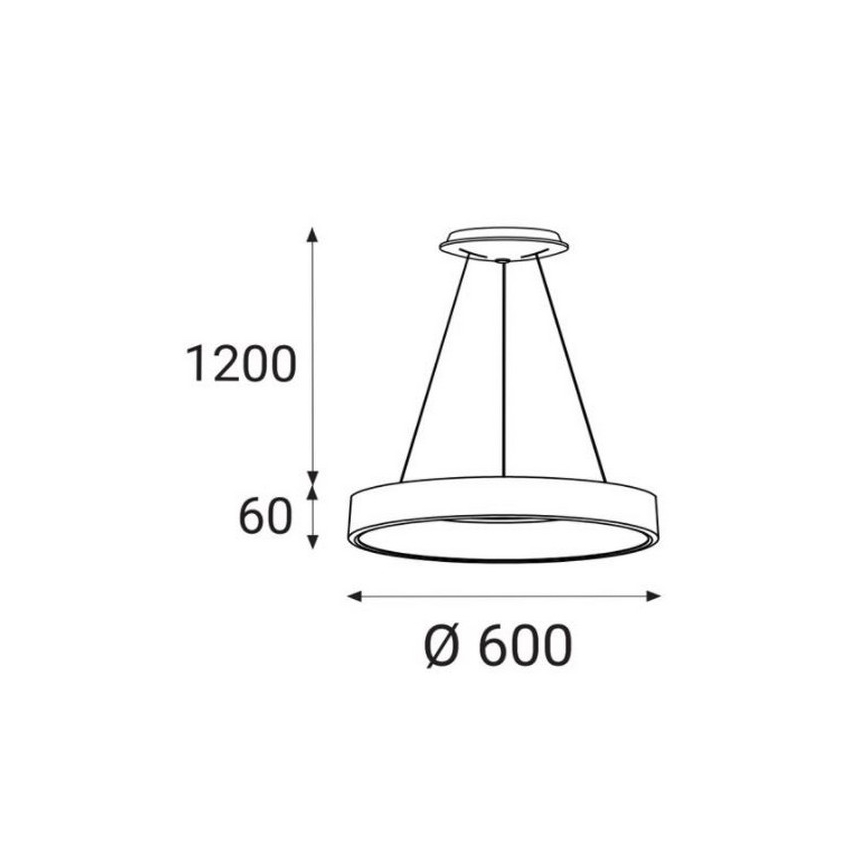 LED2 - LED Pakabinamas sietynas BELLA LED/50W/230V 3000/4000K baltas