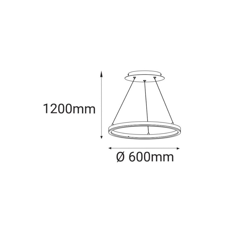 LED2 - LED Pakabinamas sietynas CIRCLE LED/42W/230V