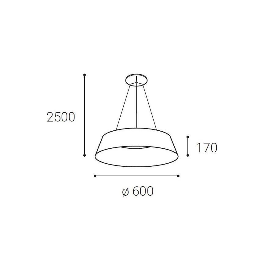 LED2 - LED Pakabinamas sietynas KATY LED/60W/230V 3000/4000K baltas