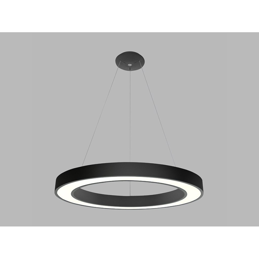 LED2 - LED Pakabinamas sietynas SATURN LED/80W/230V 3000K d. 80 cm juodas