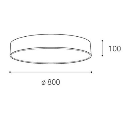 LED2 - LED Reguliuojamas lubinis šviestuvas MONO LED/100W/230V 3000K/4000K juodas