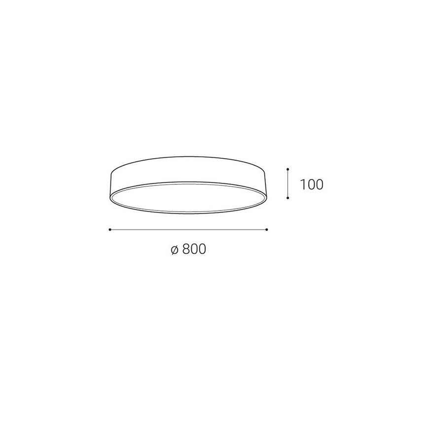 LED2 - LED Reguliuojamas lubinis šviestuvas MONO LED/100W/230V 3000K/4000K juodas