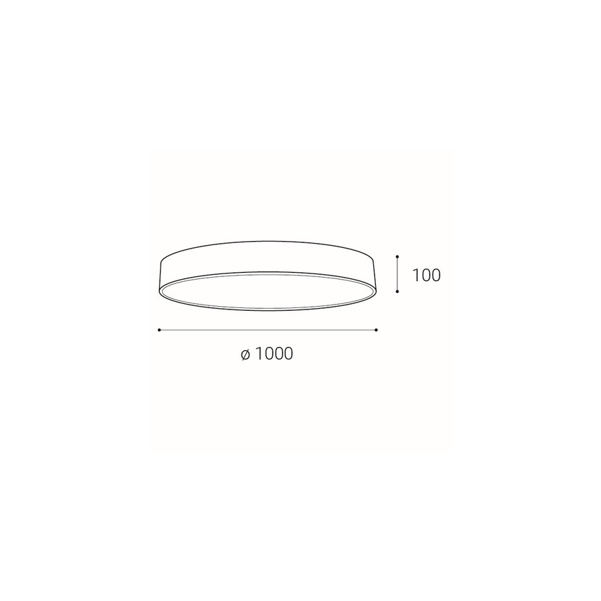 LED2 - LED Reguliuojamas lubinis šviestuvas MONO LED/153W/230V 3000K/4000K baltas