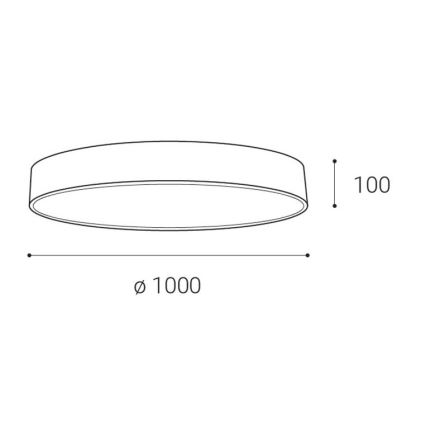 LED2 - LED Reguliuojamas lubinis šviestuvas MONO LED/153W/230V 3000K/4000K juodas