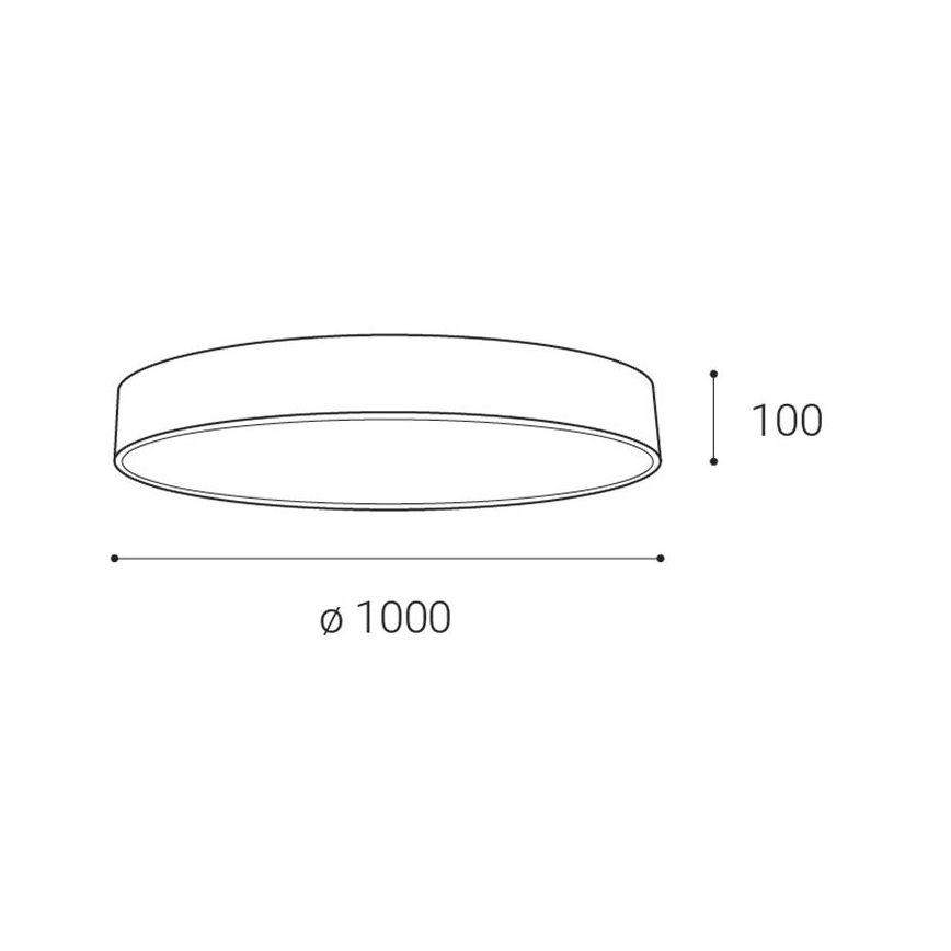LED2 - LED Reguliuojamas lubinis šviestuvas MONO LED/153W/230V 3000K/4000K juodas