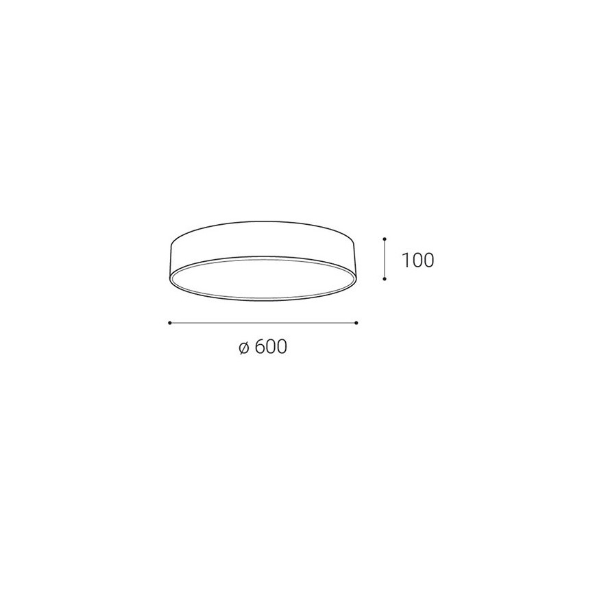 LED2 - LED Reguliuojamas lubinis šviestuvas MONO LED/60W/230V 3000K/4000K baltas