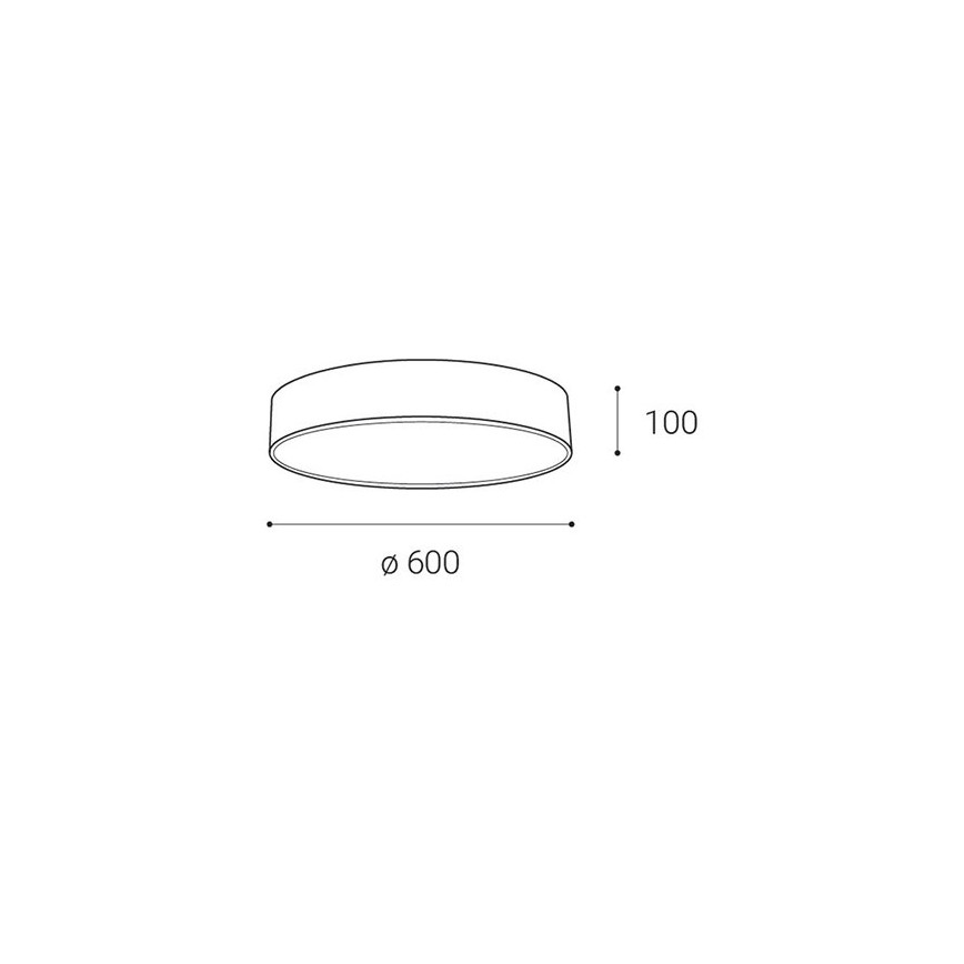 LED2 - LED Reguliuojamas lubinis šviestuvas MONO LED/60W/230V 3000K/4000K juodas